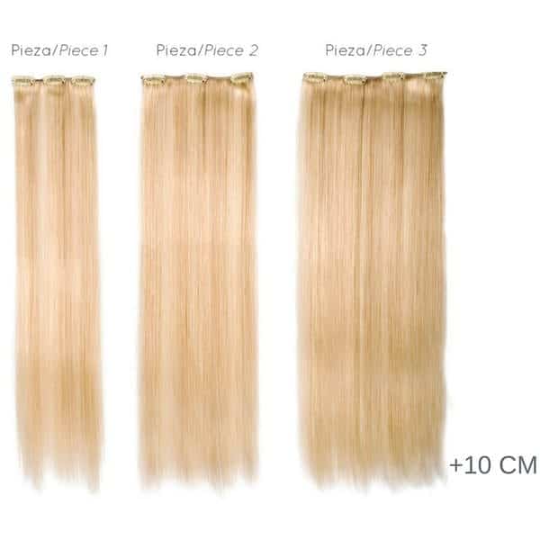 TWENTY 90 XL 3 piezas XL. Extensiones de cabello natural de 90 gr y 60cm 